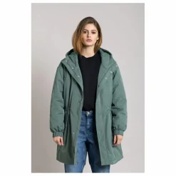Parka Doublée Zebra Fibres Recyclées | Vert canard