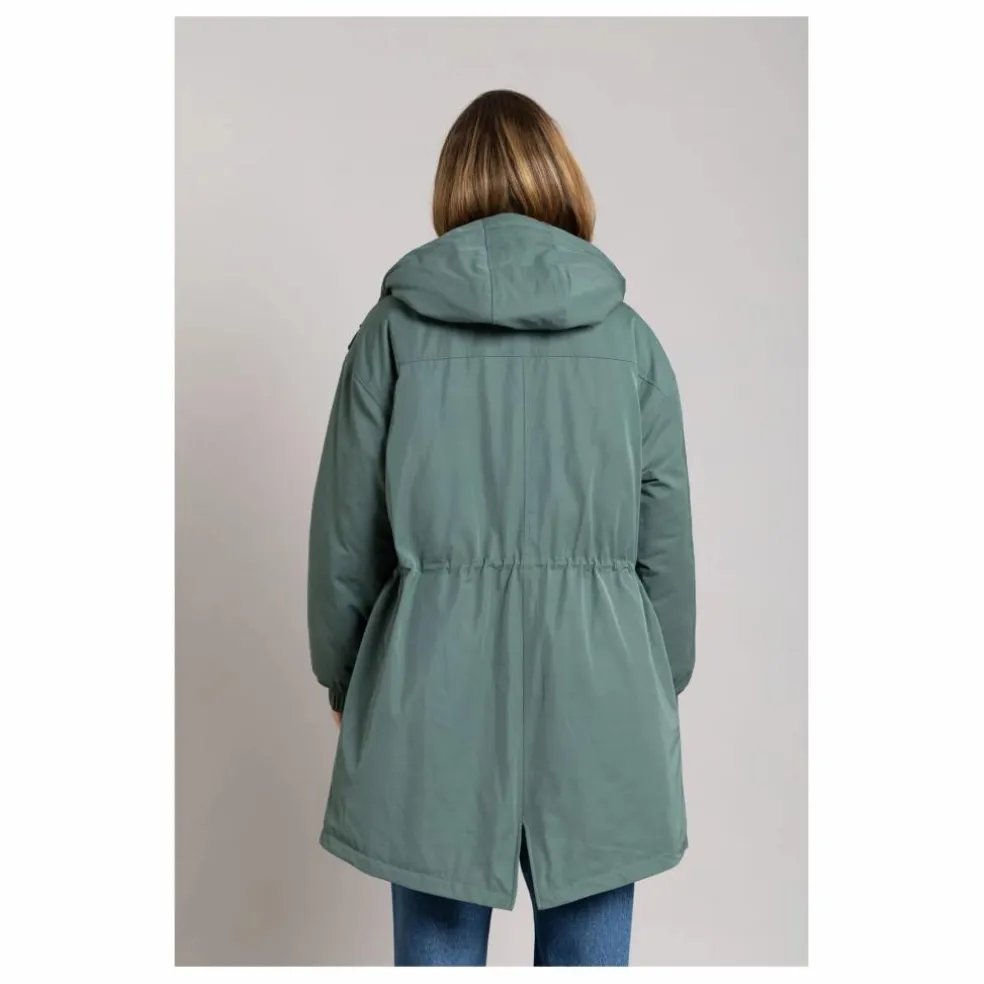 Parka Doublée Zebra Fibres Recyclées | Vert canard