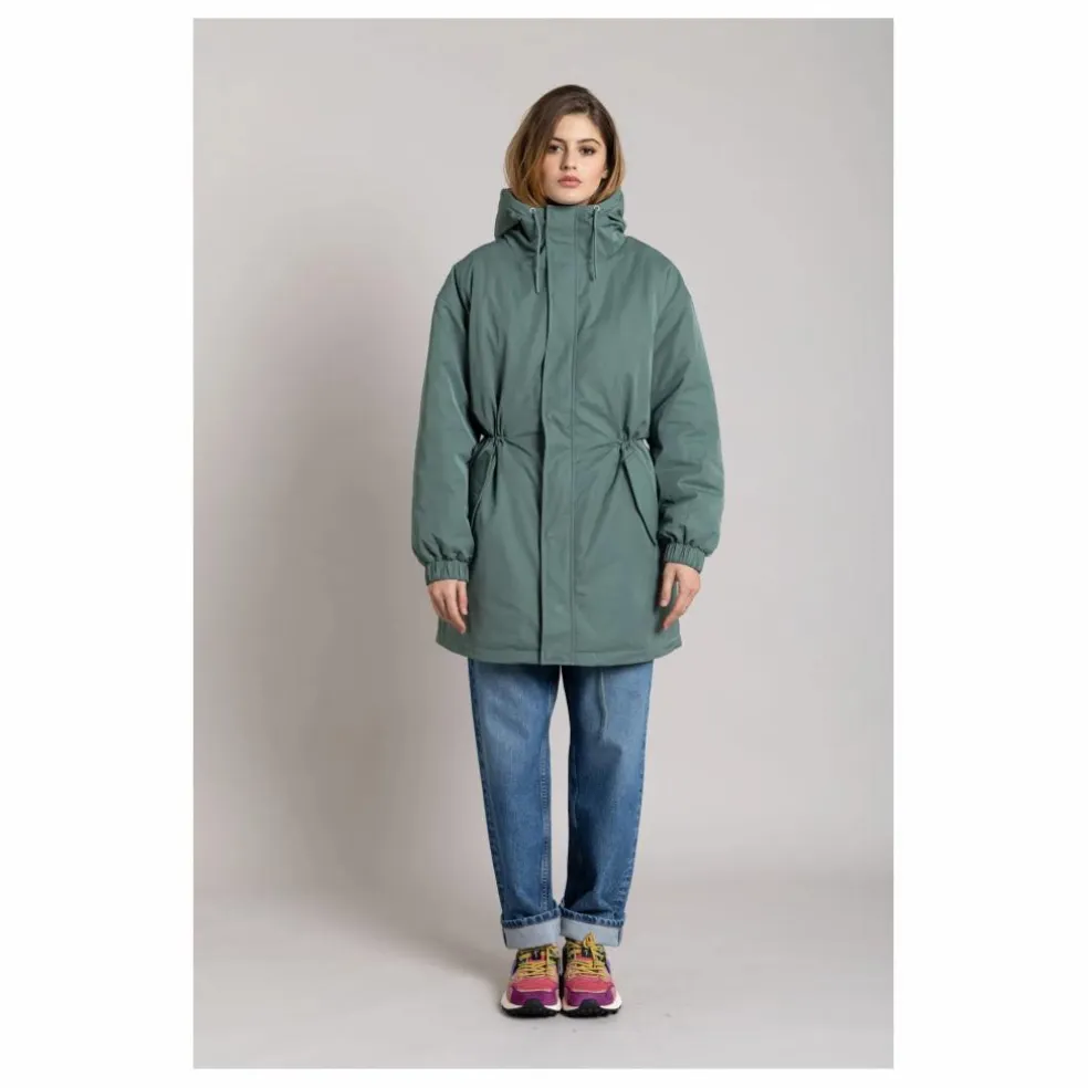 Parka Doublée Zebra Fibres Recyclées | Vert canard