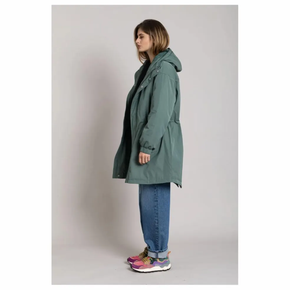 Parka Doublée Zebra Fibres Recyclées | Vert canard