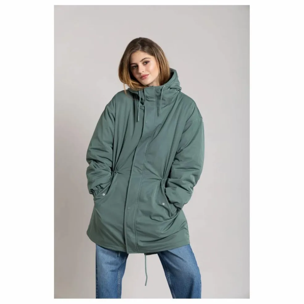 Parka Doublée Zebra Fibres Recyclées | Vert canard