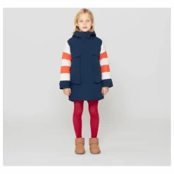 Parka Imperméable Striped Fox | Bleu marine