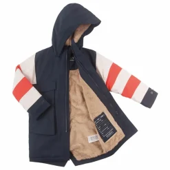 Parka Imperméable Striped Fox | Bleu marine