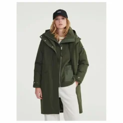 Parka Longue Matelassée Goretex | Vert kaki