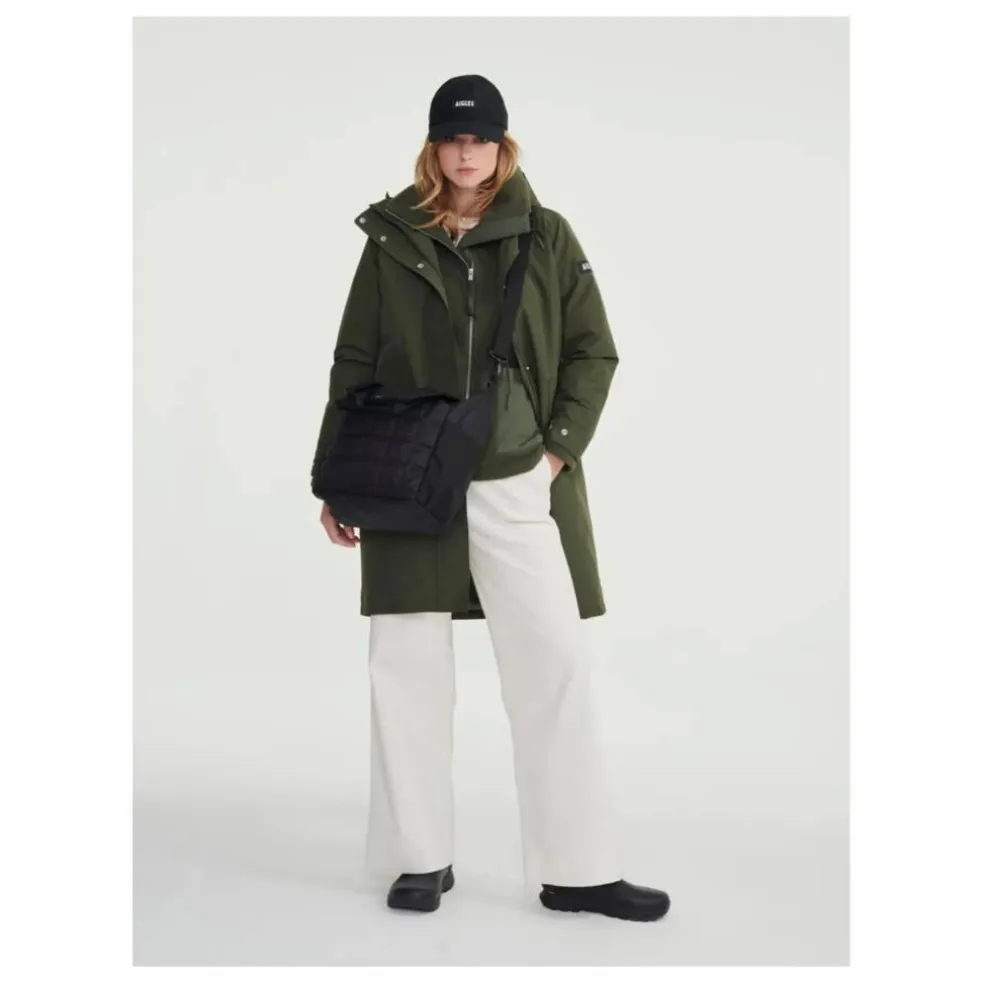 Parka Longue Matelassée Goretex | Vert kaki