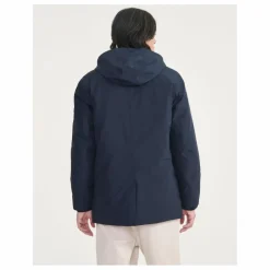 Parka Longue MTD à Capuche Fibres Recyclées | Bleu marine