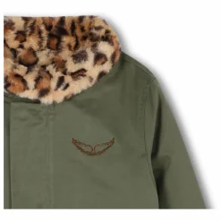 Parka Léopard | Vert kaki