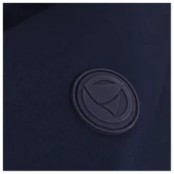 Parka Mi Longue Elastiquée Unie | Bleu marine