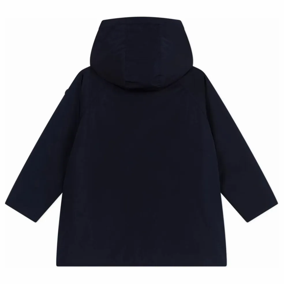 Parka Mi Longue Unie | Bleu marine