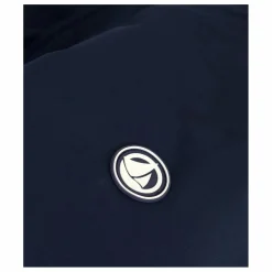 Parka Mi Longue Unie | Bleu marine
