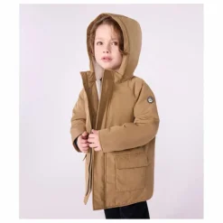 Parka Mi Longue Unie | Marron