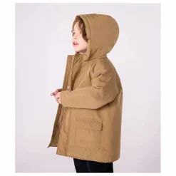 Parka Mi Longue Unie | Marron