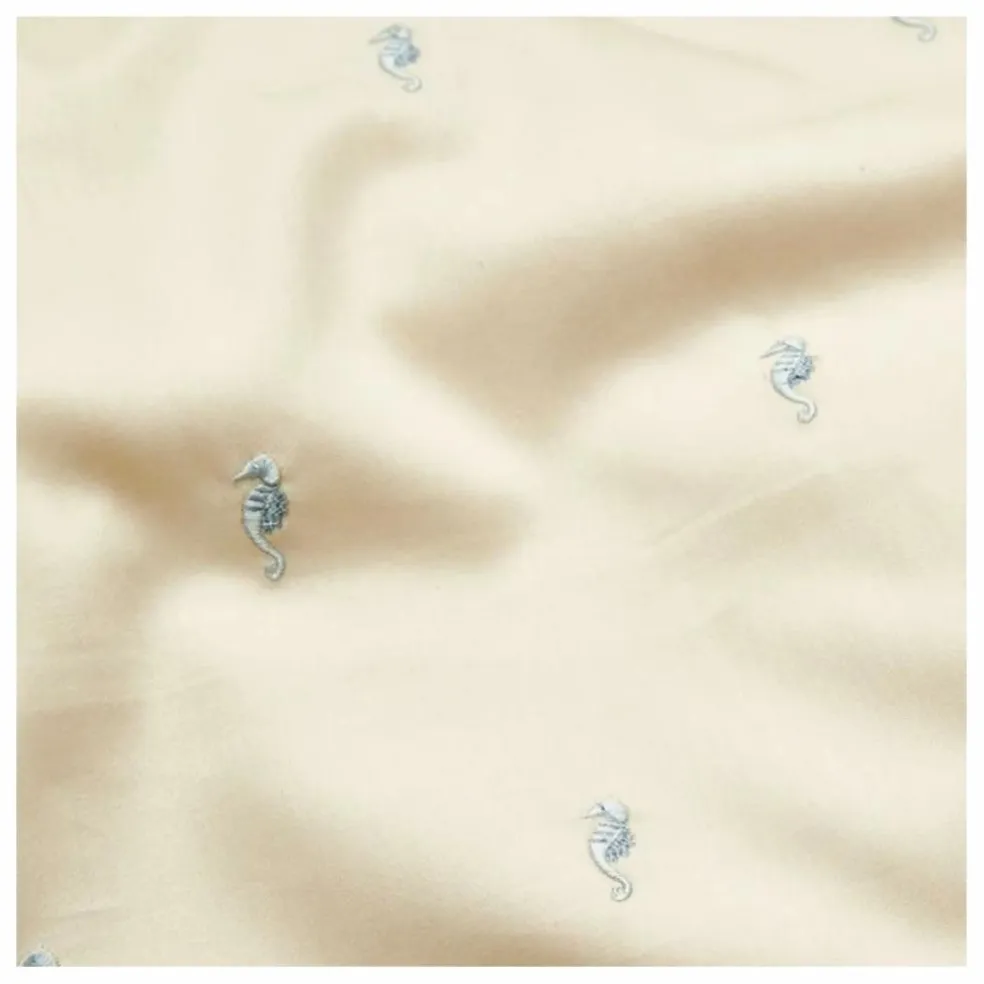 Parure de lit brodée Sea Graden | Bleu