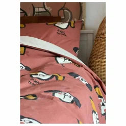 Parure de lit Dog en coton bio | Brique