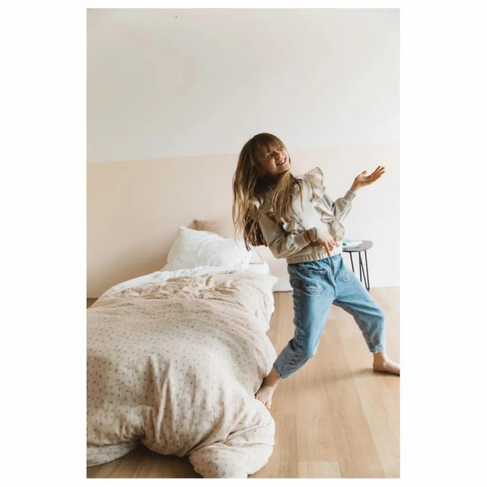 Parure de lit en coton bio | Beige