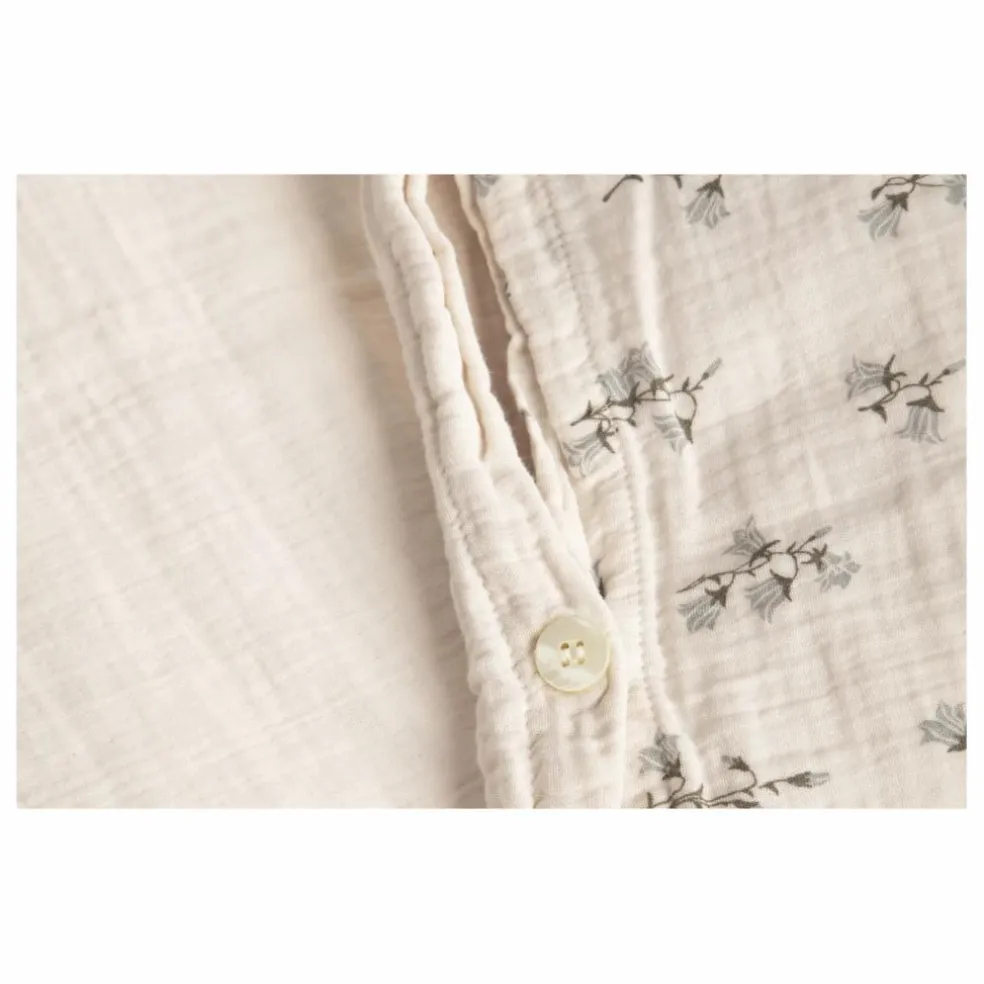 Parure de lit en mousseline de coton Bluebell | Crème