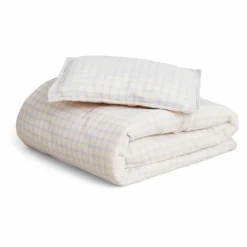 Parure de lit Gingham Sky | Bleu ciel