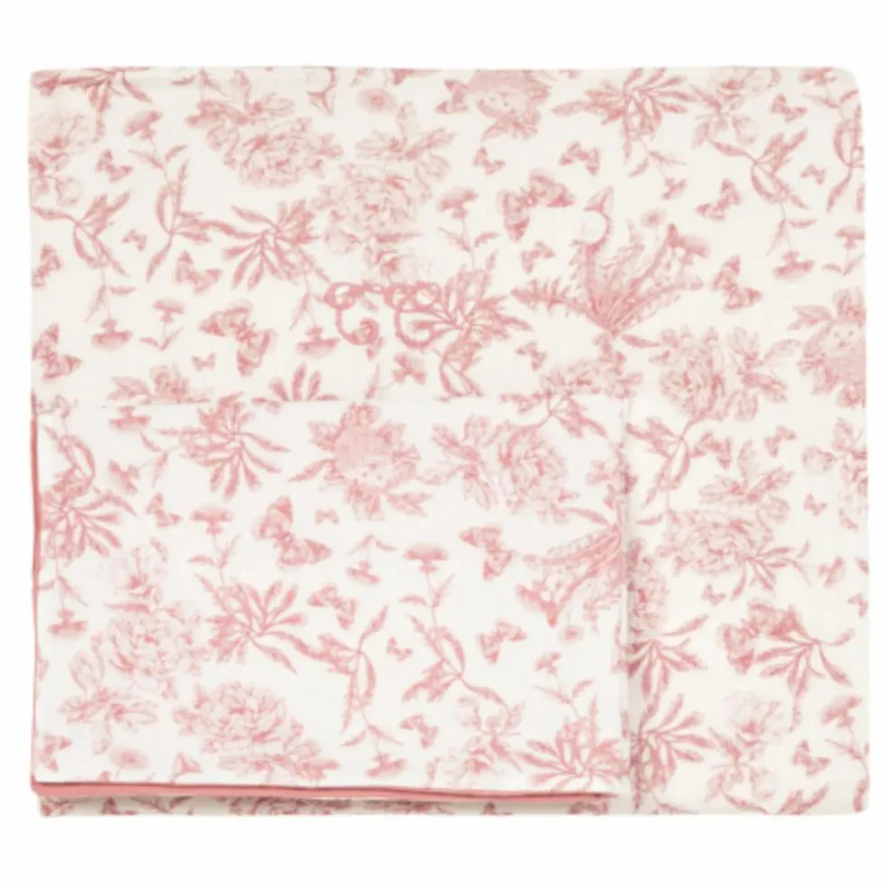 Parure de lit Toile de Jouy | Rose pêche