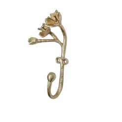 Patère en laiton mat Ava Blossom | Gold