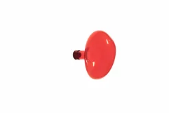 Patère en verre Bubble grande | Rouge vermillon