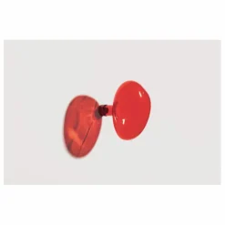 Patère en verre Bubble grande | Rouge vermillon