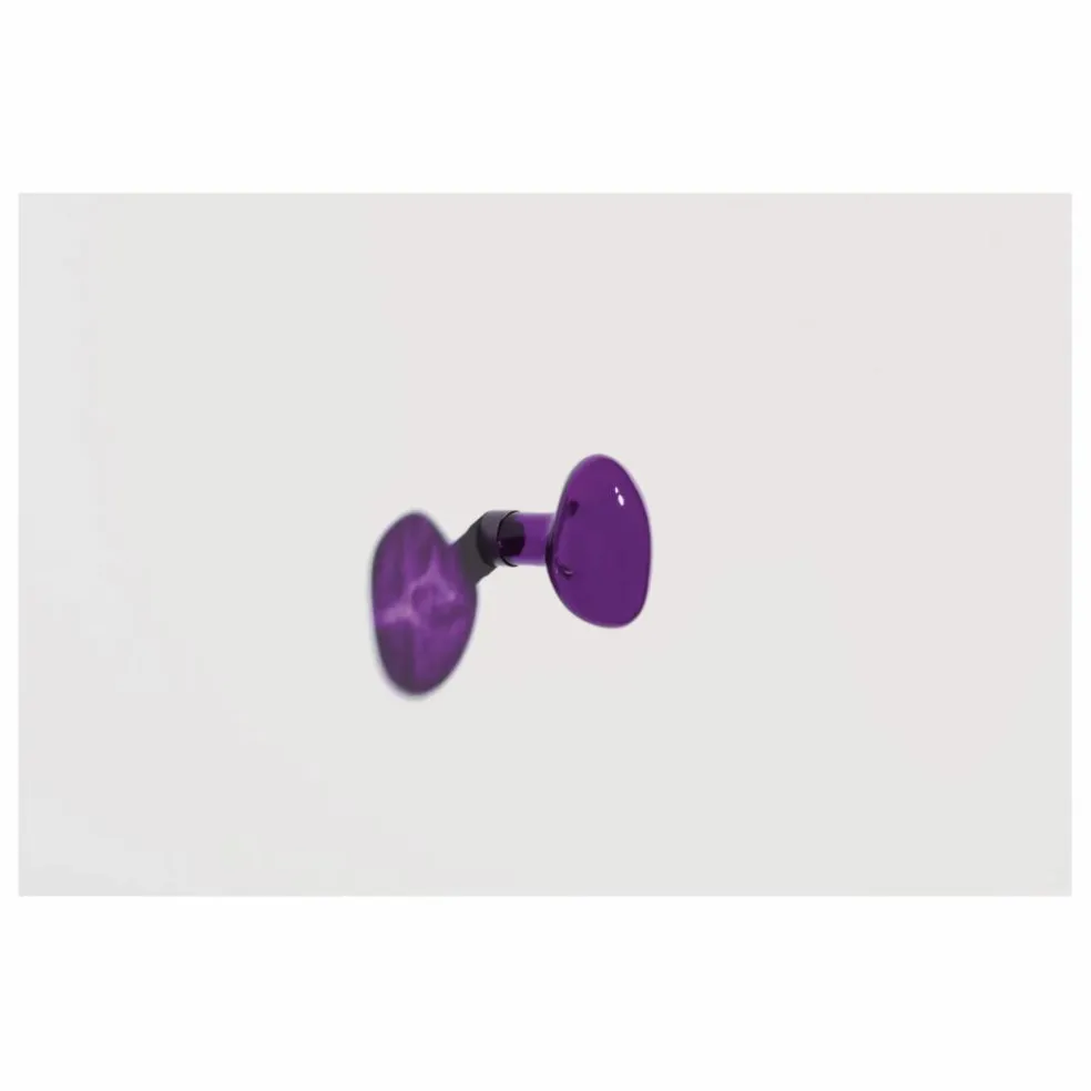 Patère en verre Bubble petite | Violet