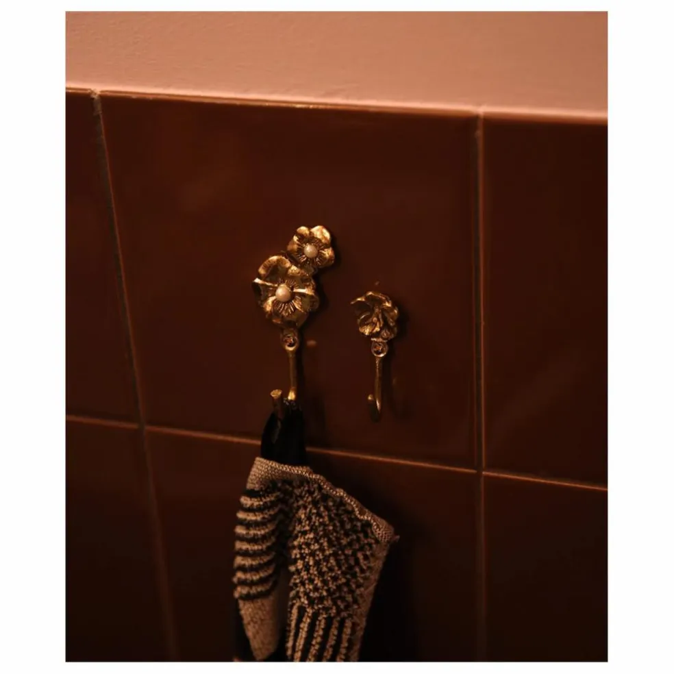 Patère Maisie Flower | Laiton