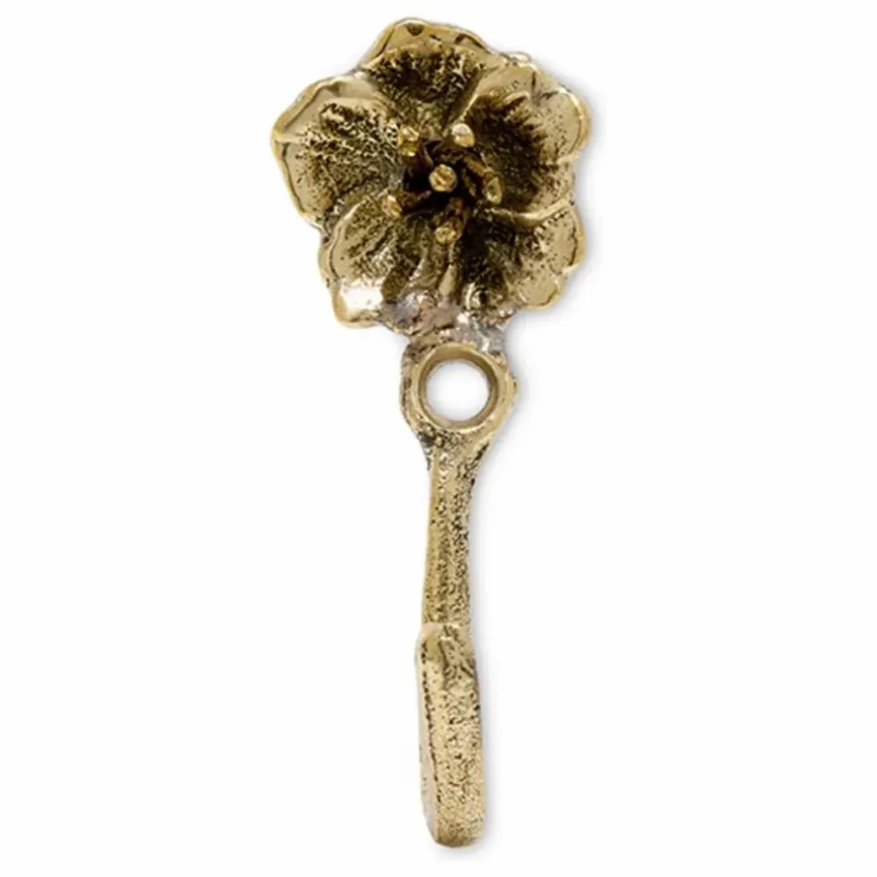 Patère Maisie Flower | Laiton