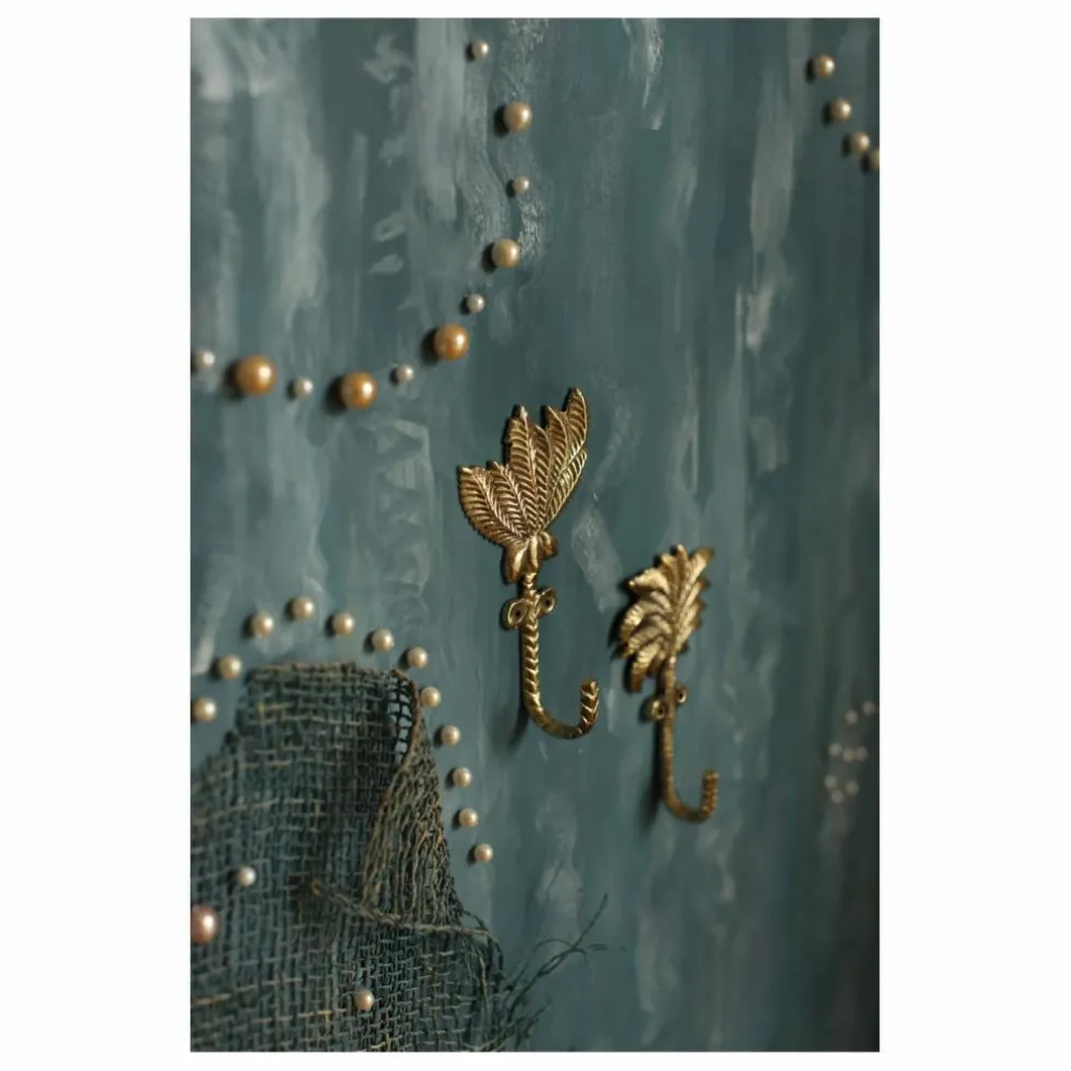 Patères Devi Palmtree en laiton recyclé - Set de 2 | Mordoré
