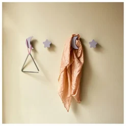 Patères Stars & Moons - Lot de 4 | Lilas