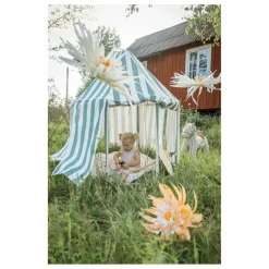 Pavillon en toile de coton et bois | Vert