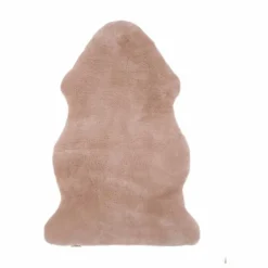 Peau de mouton poil court - 98x62 cm | Rose