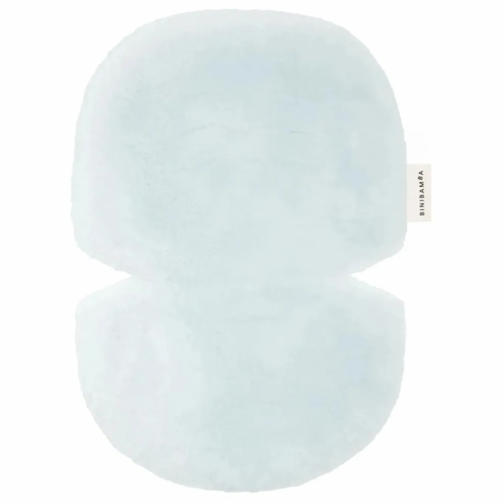 Peau de mouton pour poussette et couffin - 68x44 cm | Bleu