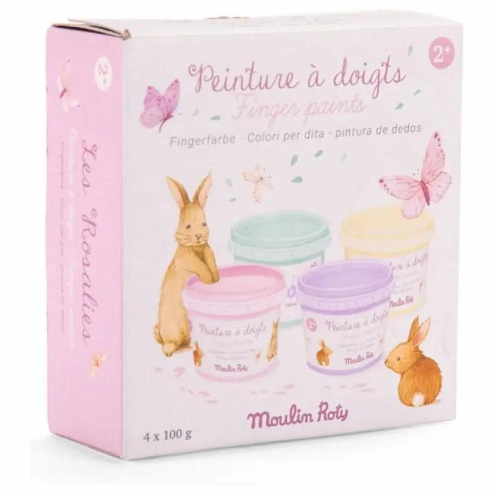 Peinture à doigts pastel Les Rosalies