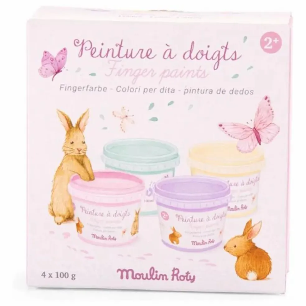 Peinture à doigts pastel Les Rosalies