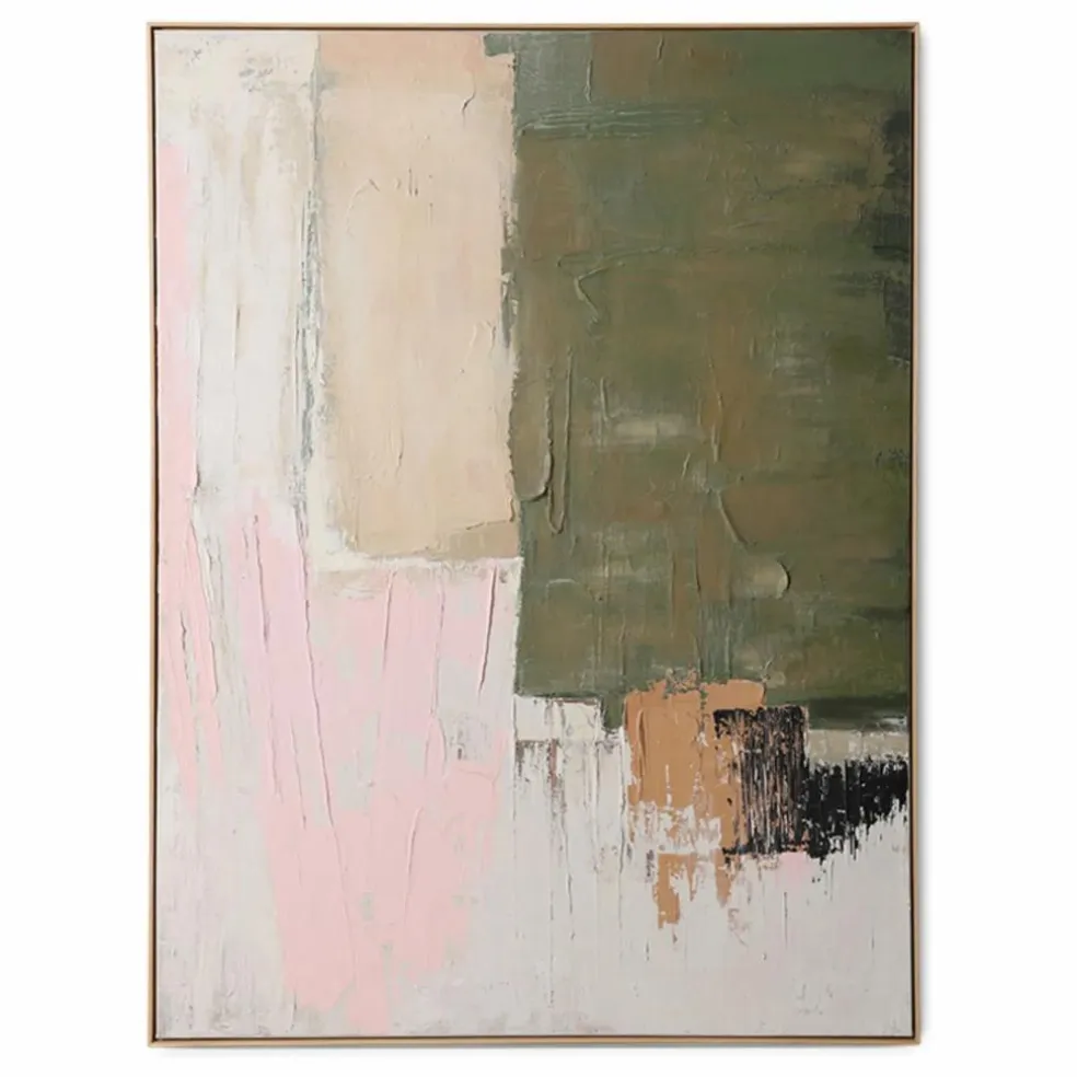 Peinture Abstraite Nomad | Vert kaki