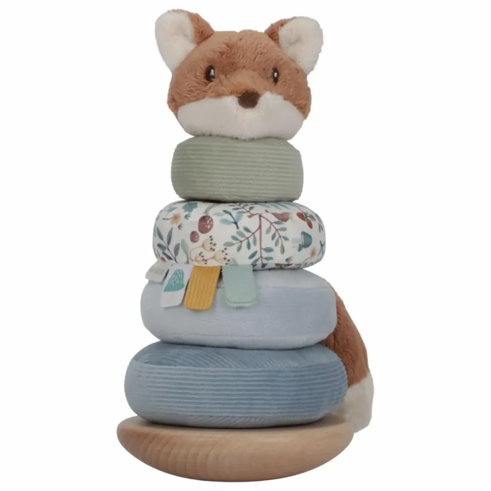 Peluche à empiler Renard FSC - Forest Friends | Bleu