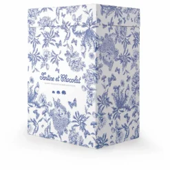 Peluche Augustin le lapin Toile de Jouy | Bleu