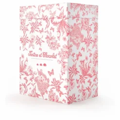 Peluche Augustin le lapin Toile de Jouy | Rose pêche