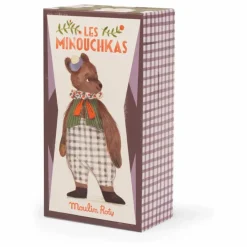 Peluche Baba le Grand Ours avec sa boîte | Brun