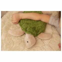 Peluche bouillote Tortue | Vert kaki