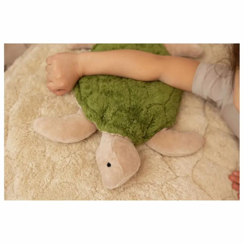 Peluche bouillote Tortue | Vert kaki