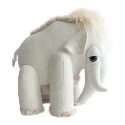 Peluche géante Mammouth 45 cm | Gris clair