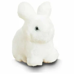Peluche Lapin Léon 15 cm | Blanc