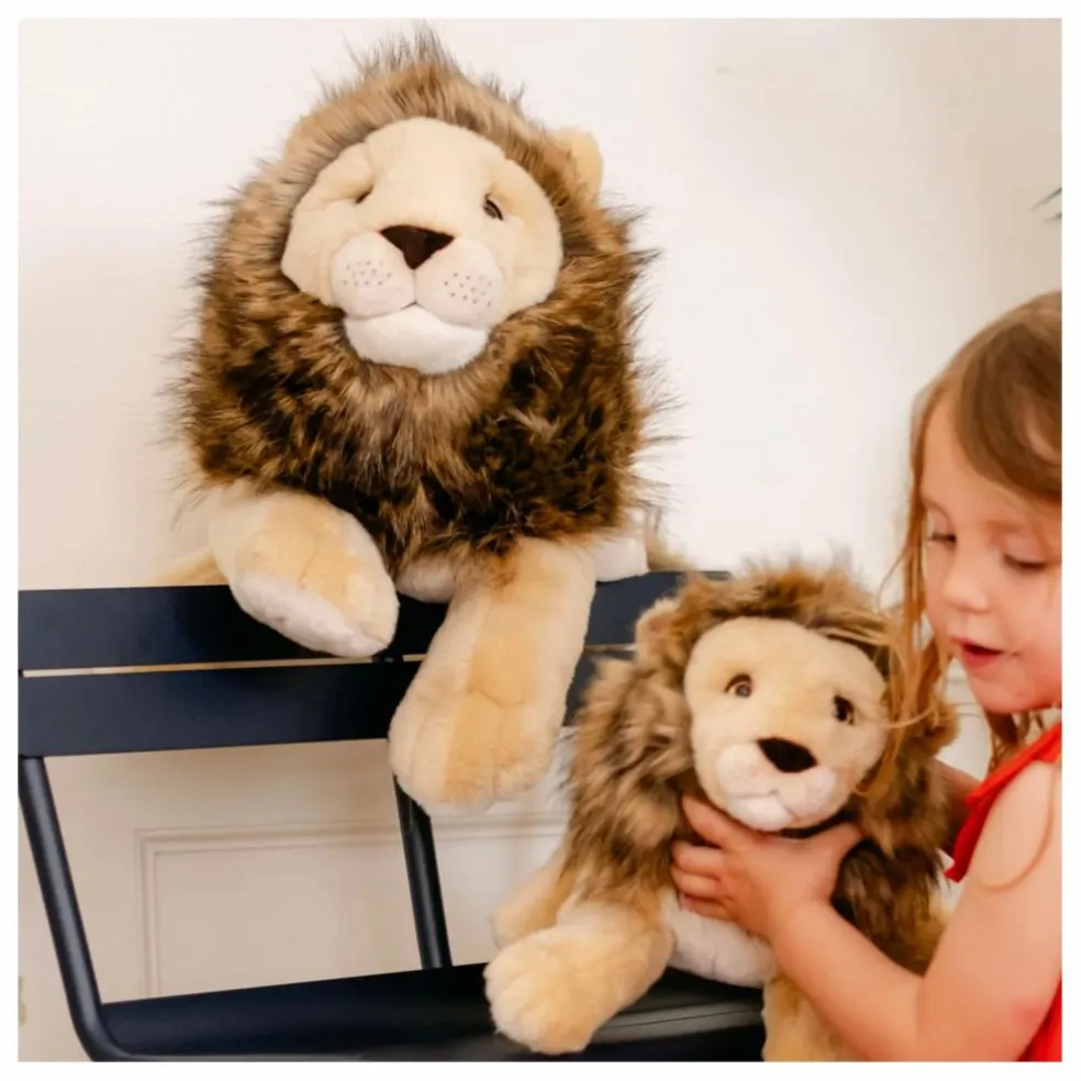 Peluche Lion Melchior 40 cm | Beige