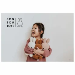 Peluche Miffy en bouclette | Rose pêche