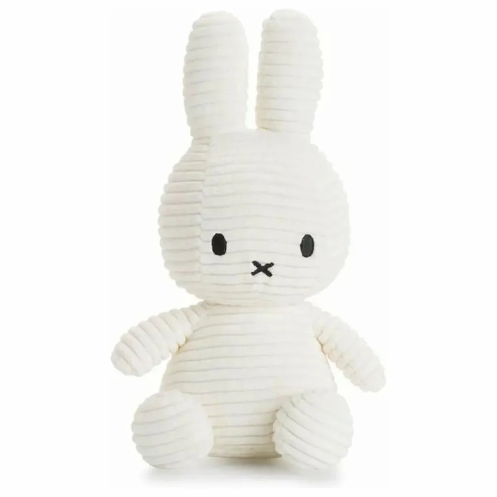 Peluche Miffy en velours côtelé | Ecru
