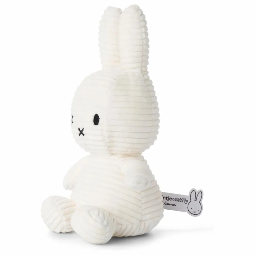 Peluche Miffy en velours côtelé | Ecru