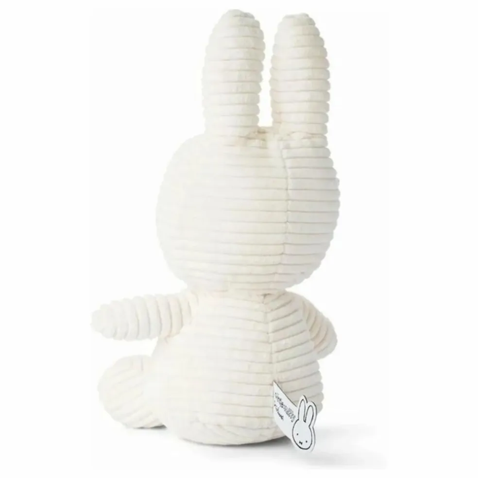 Peluche Miffy en velours côtelé | Ecru
