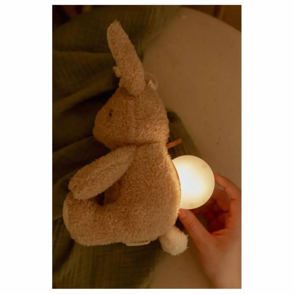 Peluche musicale et lumineuse Lapin | Crème